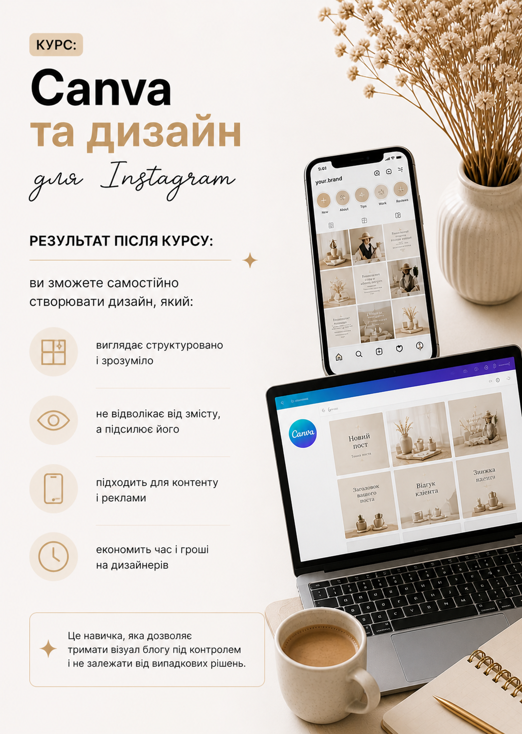 Курс: Canva та дизайн для Instagram